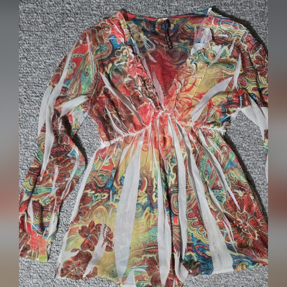 Sienna Rose Multicolor Sheer Tunic